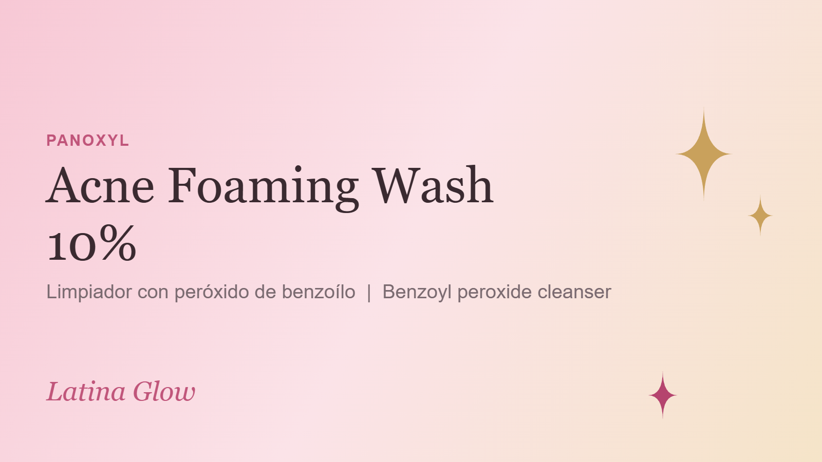 PanOxyl Acne Foaming Wash 10%